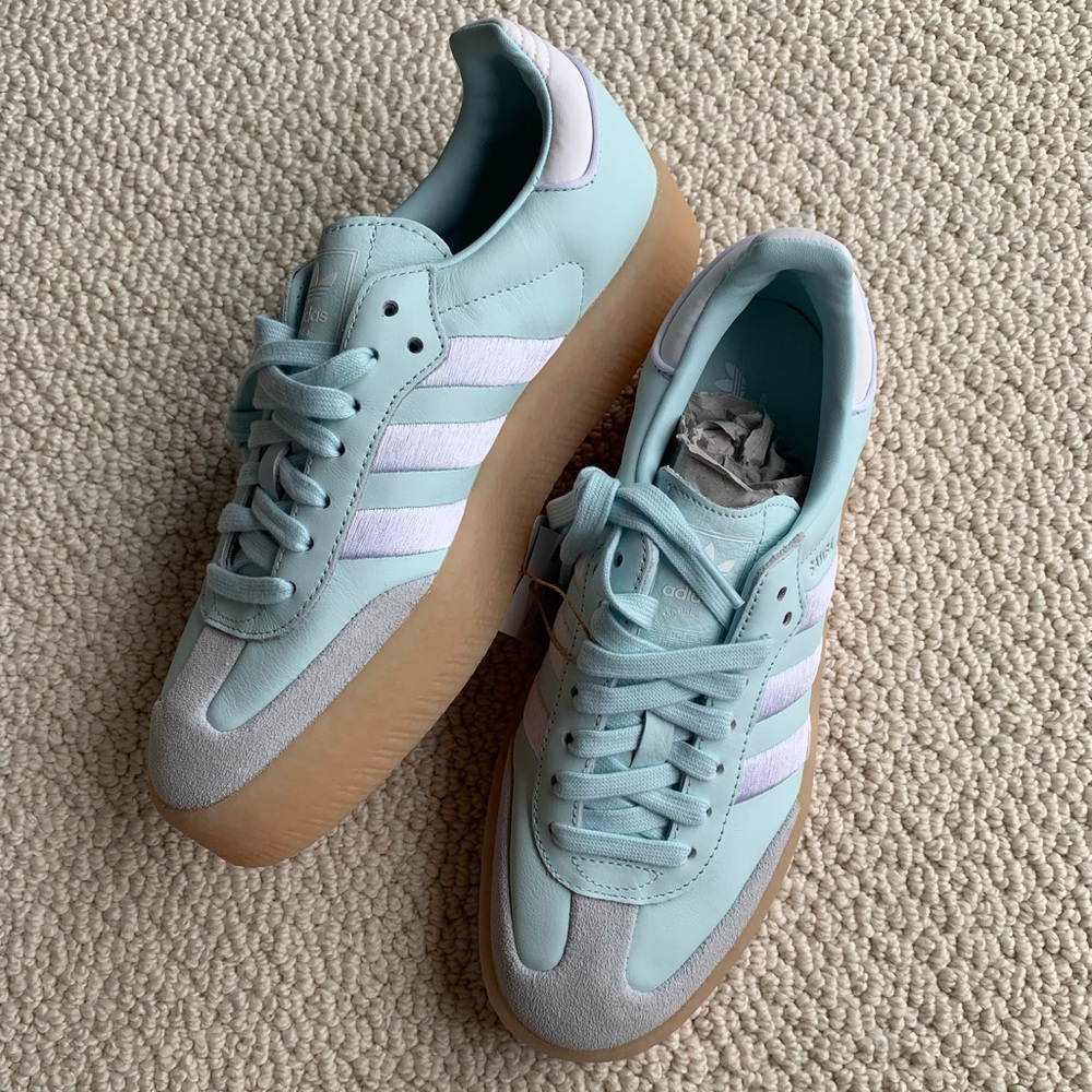NWT Adidas Sambae shoes, icy blue - Picture 2 of 12